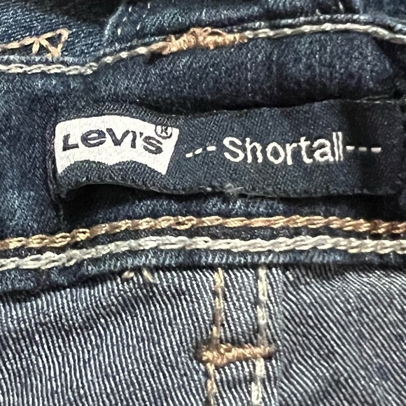 Levi’s girls dark wash shortalls - Picture 7 of 9
